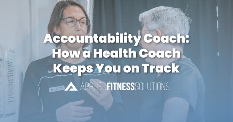 Health coach checking in with a member during a training session