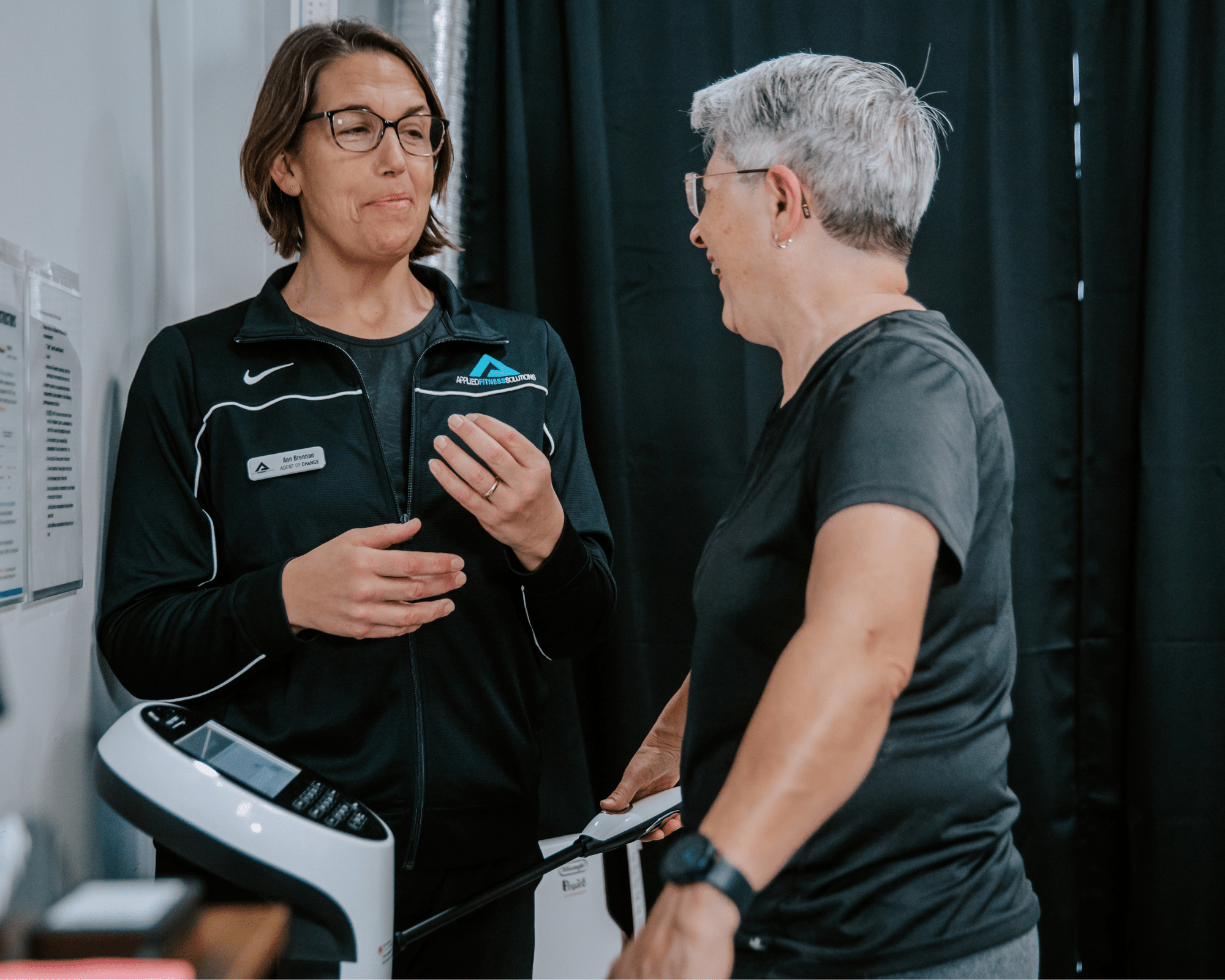 AFS health coach working with a member during a health assessment