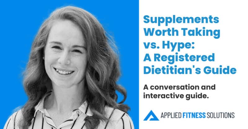 Camille's take on supplements