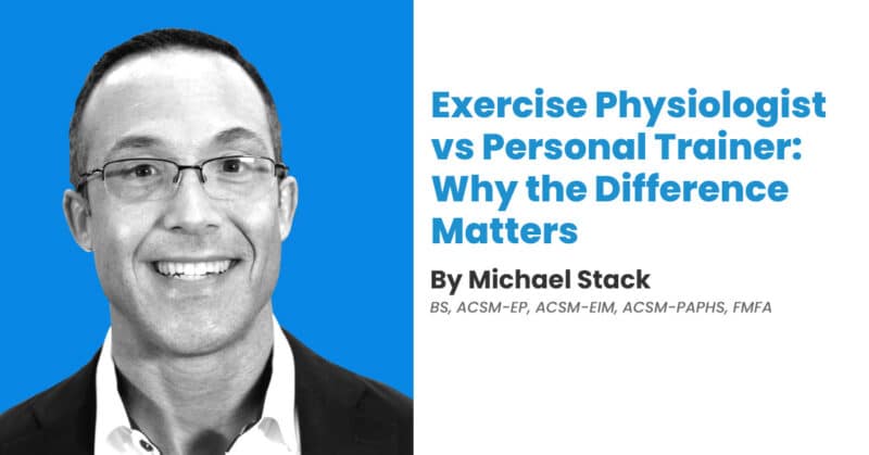 why you need an exercise phsyiologist