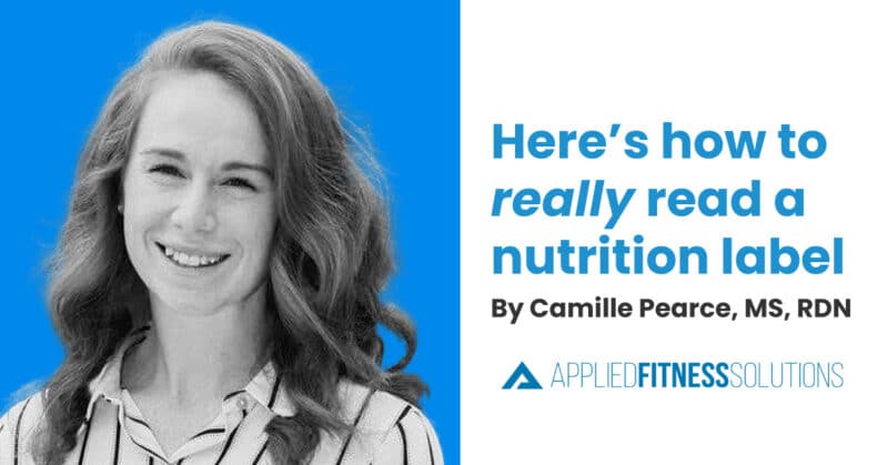 how to read a nutrition label